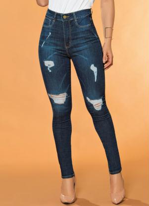 Calça Super Lipo Destroyed Sawary (Jeans)