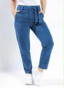 Calça Azul Mom Jeans com Faixa Grátis Sawary