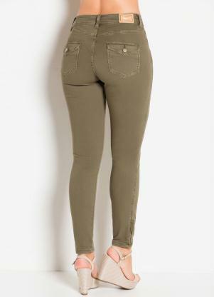 calça verde militar sawary