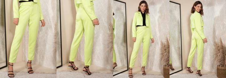 Cala Verde Lima em Malha Encorpada