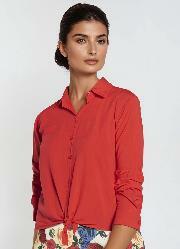 Camisa com Amarrao Vermelha