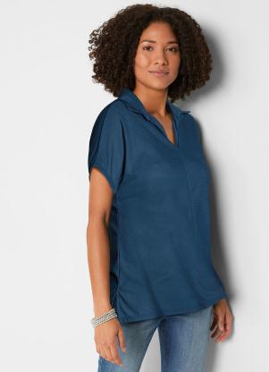 Camisa com Gola Social (Azul Marinho)