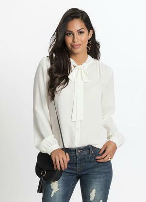 camisa social fina feminina