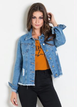 modelos de jaquetas jeans feminina