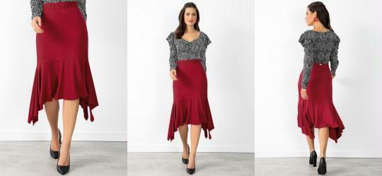 Saia Vermelha com Pontas