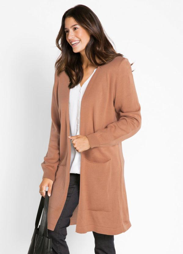 Cardigan de Tric Alongado (Nude)