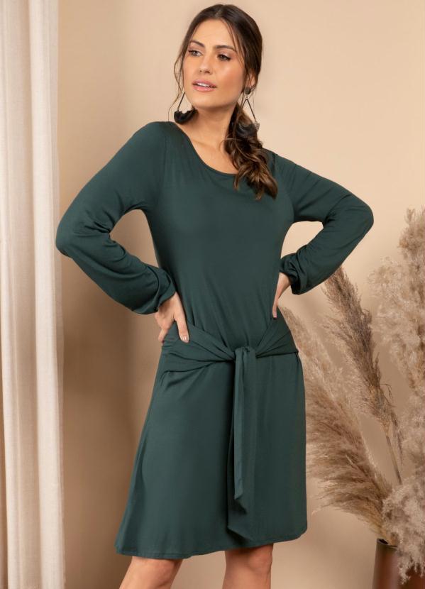 Vestido (Verde) com Amarrao na Frente