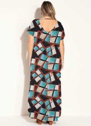 vestido longo soltinho com fenda
