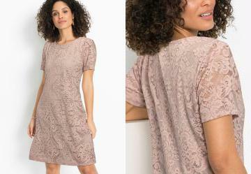 Vestido em Renda Decote Redondo Ros