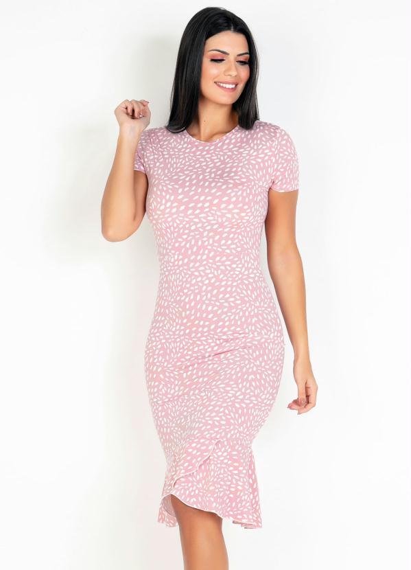 Vestido com Babado (Manchas) Moda Evanglica