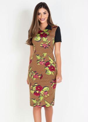 Vestido Tubinho (Geomtrico) Moda Evanglica