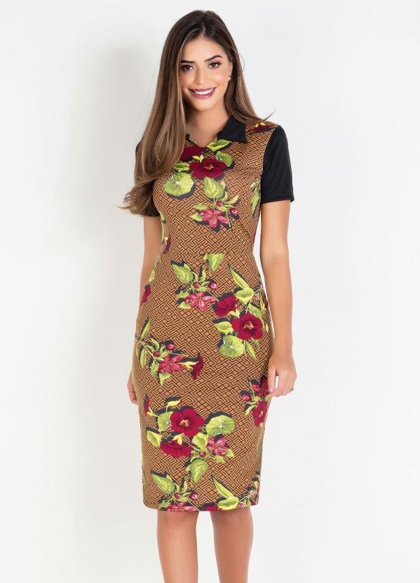 Vestido Tubinho (Geomtrico) Moda Evanglica