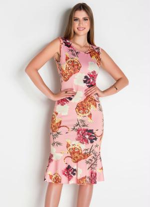 Vestido Tubinho (Tigres) Moda Evanglica
