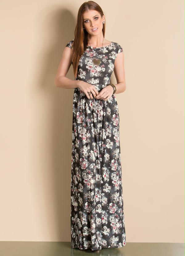 vestido longo floral comprar online