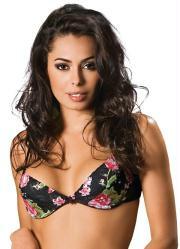 Suti em Poliamida e Renda Estampado