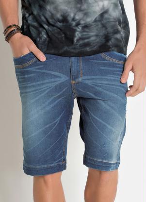 Bermuda Actual (Jeans) com Efeito Pudos