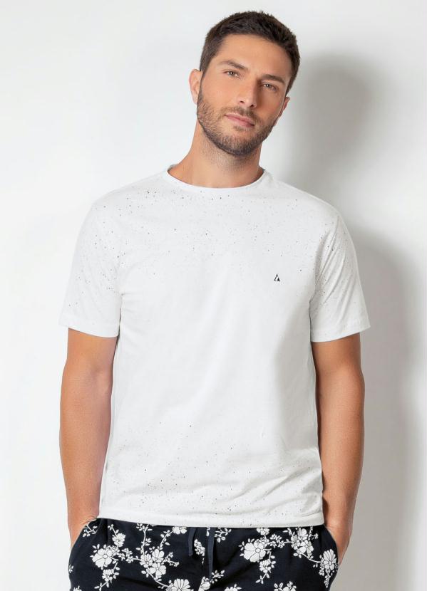 Camiseta Actual (Branca) com Respingos