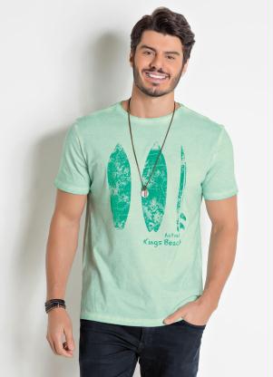 Camiseta Actual (Verde) com Estampa Prancha