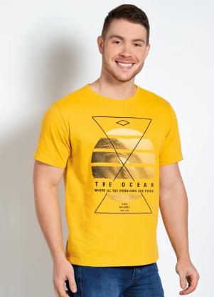 Camiseta (Amarela) Estampada
