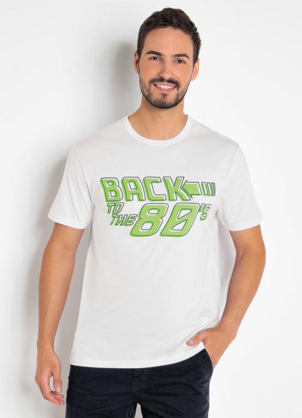 Camiseta (Branca) Back To The 80'S Neon