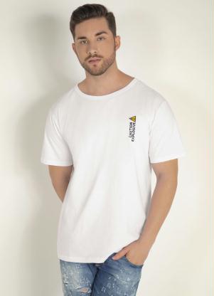 Camiseta com Bordado e Tigre Costas (Branca)