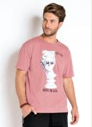 Camiseta Estátua Mood do Dia Rosa 