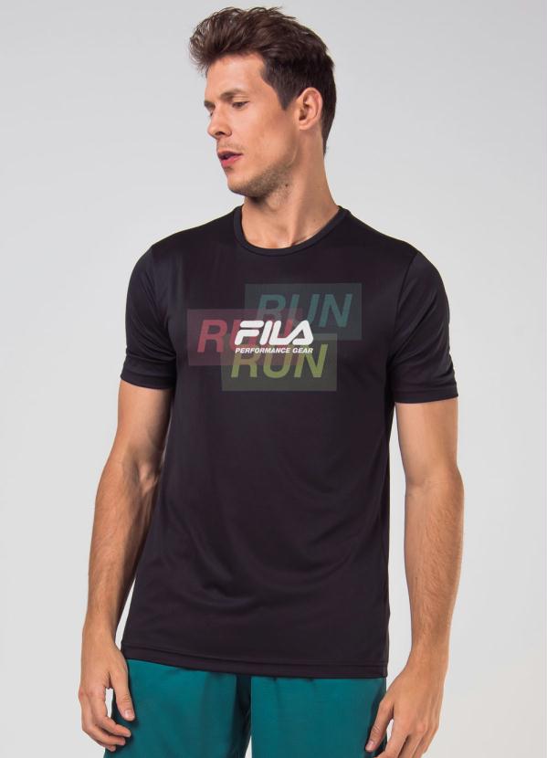 Camiseta Fila Run Print (Preta)