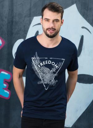 Camiseta Freedom (Marinho)