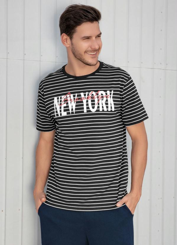 Camiseta (Listrada) Brooklyn New York