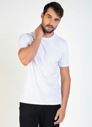 Camiseta Masculina (Branca) com Mangas Curtas
