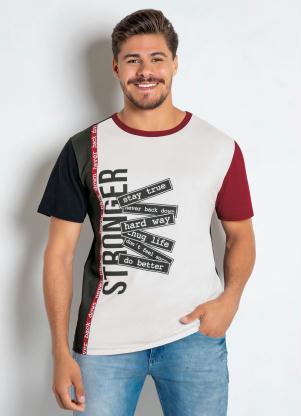 Camiseta Stronger (Preta/Branca)