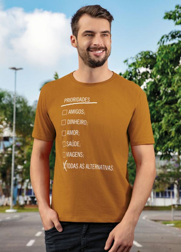 Camiseta Todas as Alternativas (Mostarda)