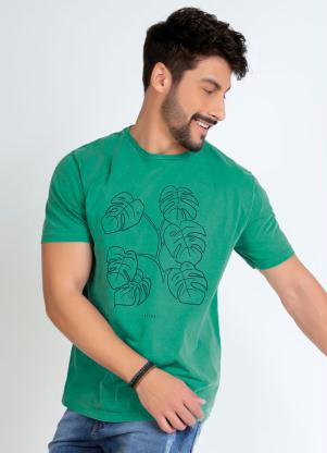 Camiseta (Verde) com Estampa Frontal