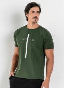 Camiseta Verde com Estampa Jesus Cristo