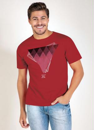 Camiseta (Vermelha) com Mangas Curtas