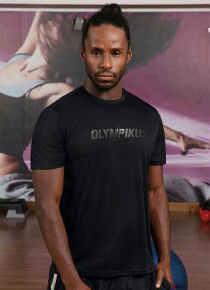 T-Shirt Olympikus Traning Print (Preta)