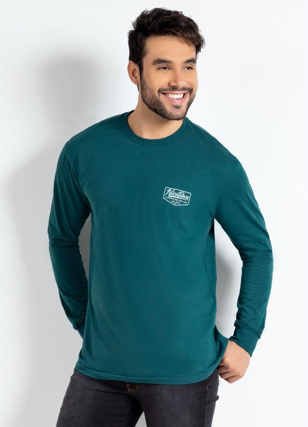 Camiseta Nicoboco (Verde) com Estampas e Punhos