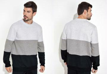 Casaco Branco, Cinza e Preto