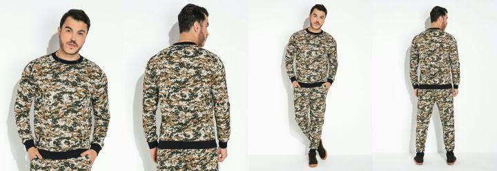 Casaco Camuflada com Punho