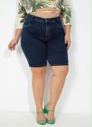 Bermuda Jeans Básica Sawary Plus Size