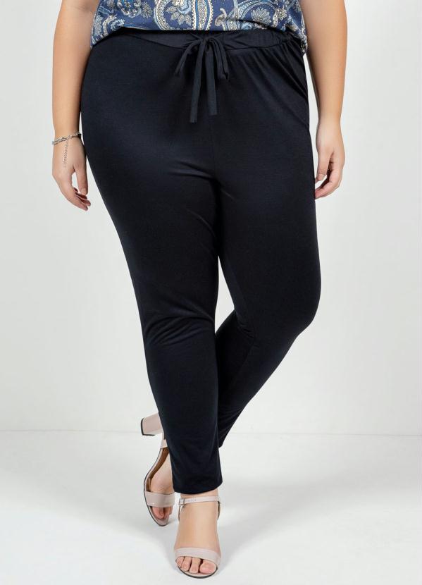 Cala (Preta) com Amarrao Plus Size