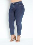 Calça Jeans Cropped Sawary Plus Size