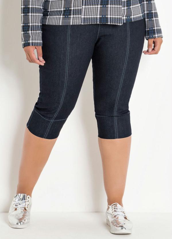 Calça (Jeans) Cropped Plus Size