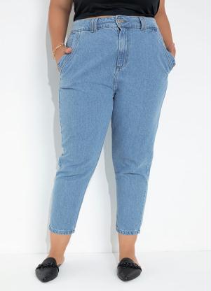 Calça (Jeans) Mom Jeans Plus Size Sawary