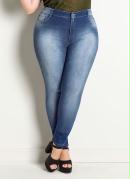 Calça Jeans Sawary Legging Plus Size Azul 