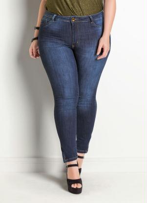 Cala Jeans Sawary Modelo Legging Plus Size (Azul)