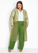 Conjunto Verde Cardigan e Cala Plus Size