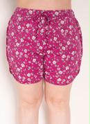Short Floral Pink Boxer Plus Size