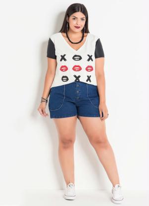 short clochard jeans plus size