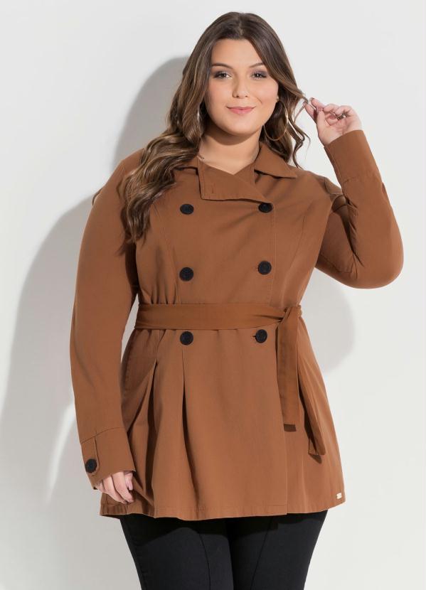 sobretudo preto plus size